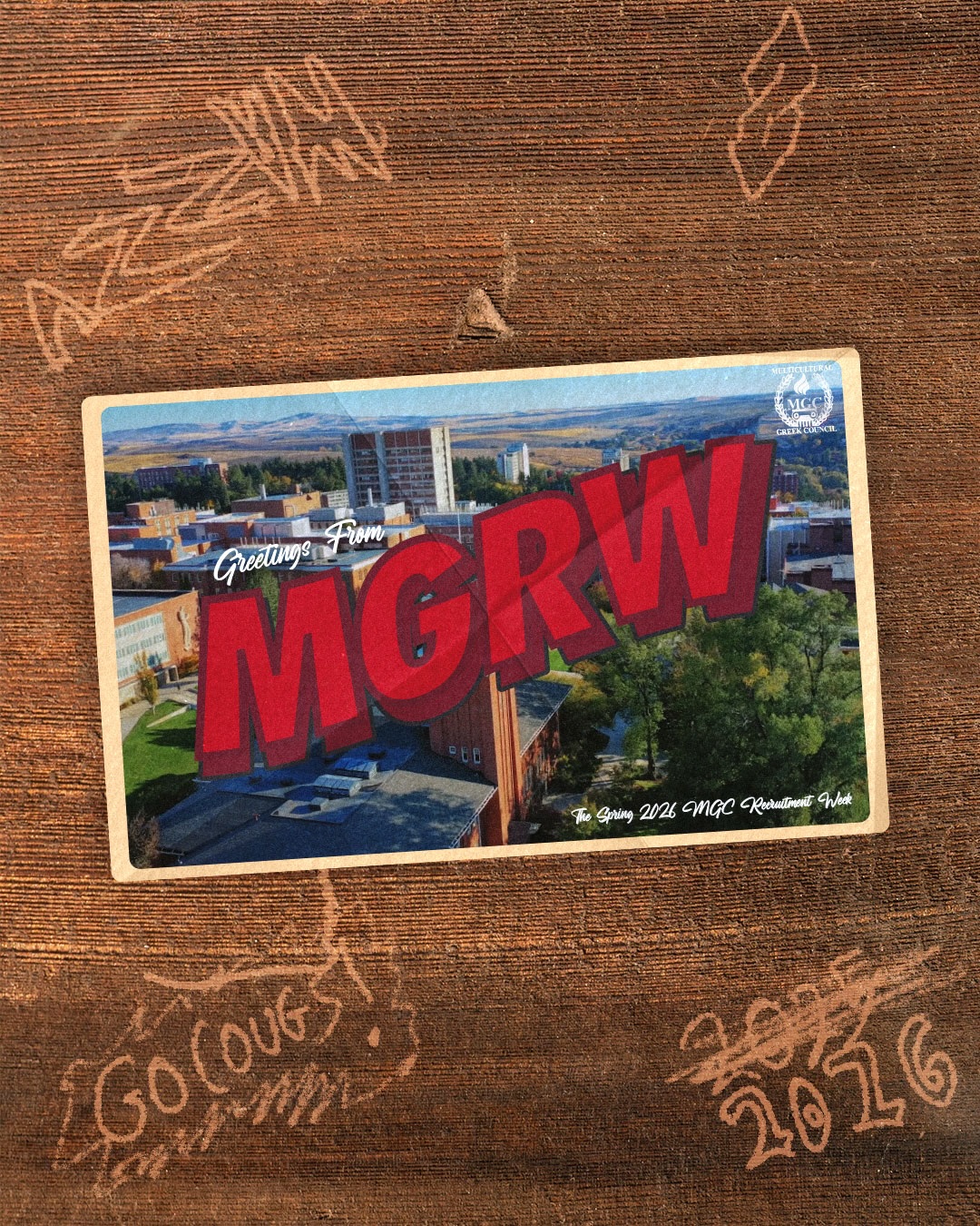 Greetings from P-Town, IT’S MGRW SEASON!
It’s officially that time of year again here at MGC, 5 days, 5 events and UNLIMITED OPPORTUNITIES to get to know the MGC community here at Washington State University!
📆WEEKLY SCHEDULE📆
MONDAY - CD Painting💿
Join us in custom painting your own CD with the MGC community!
Elson S Floyd Center - 6:00pm
TUESDAY - Smores n Games⛺️
Enjoy some smores and board games with the MGC community!
Elson S Floyd Center - 6:00pm
WEDNESDAY - Service Night🧶
Help us make blankets for the WSU Humane Society!
Elson S Floyd Center - 6:00pm
THURSDAY - Karaoke Night🎤
Sing some songs with members from MECHA, BSU and APASC!
Elson S Floyd Center - 6:00pm
FRIDAY - The Yardshow🪩
Come watch our MGC orgs stroll and show off a special piece of MGC culture!
Elson S Floyd Center - 6:00pm
We can’t wait to see you all there!
@wsu.ataus @wsu_anu @aka_kappasigma @kappapi_nupes @wsuchisigs @wsu.syz @gaowsu @kdchi_wsu @wsu.chidsig @oemete @wazzulambdas @lta_zetasigma @wazzugammas @galloswsu @wsu.odphi