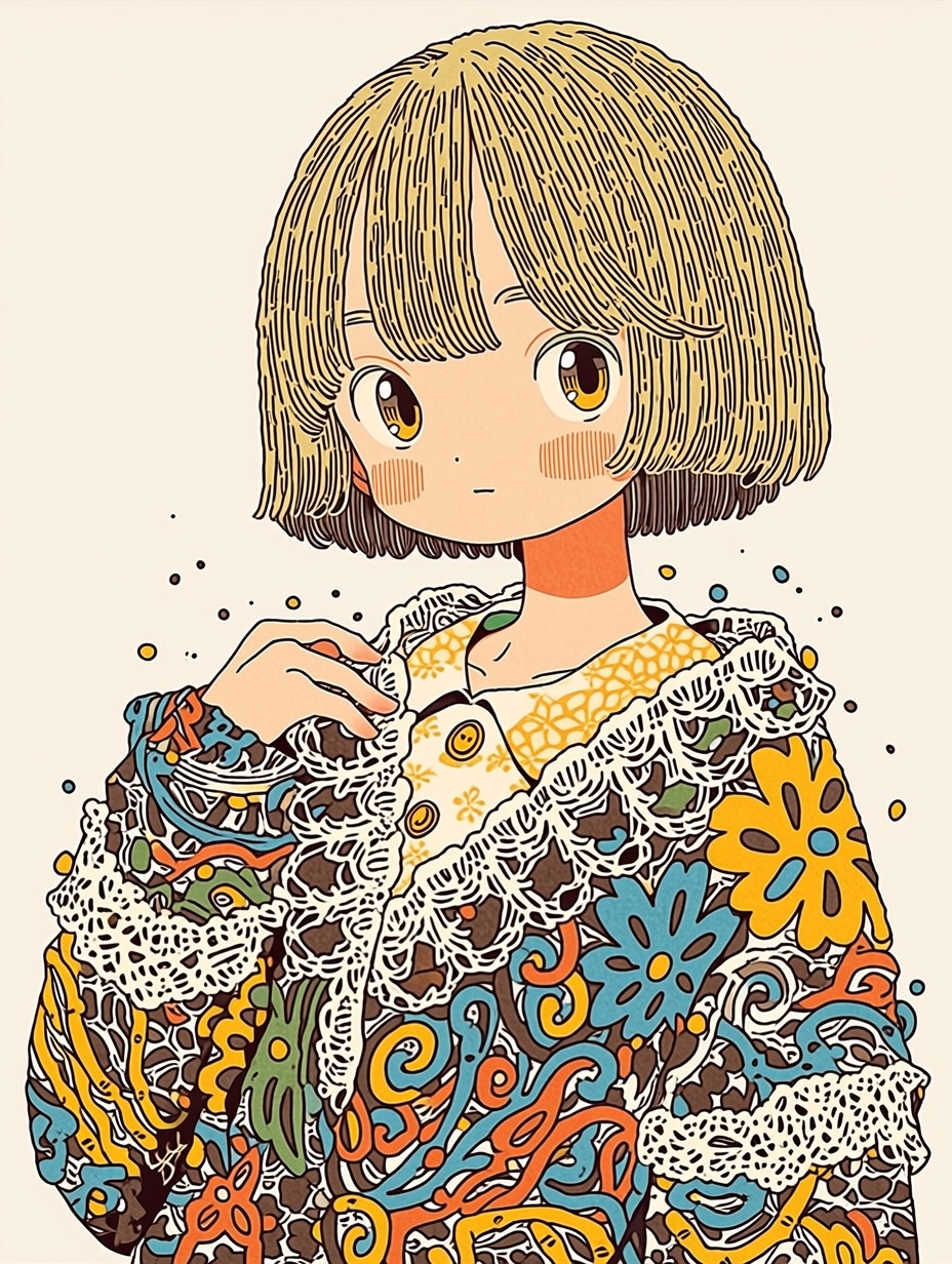 Bubbly Sketch —sref 222204448 —niji 7