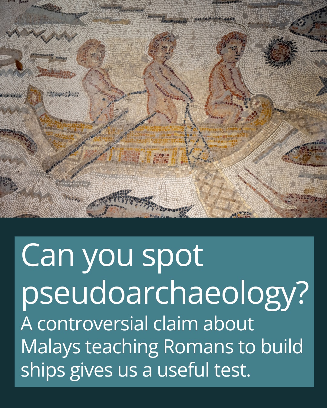 Extraordinary claims about the past can be exciting. But how do we tell an exciting new hypothesis from pseudoarchaeology?
Recent controversy in Malaysia over claims that ancient Malays taught the Romans shipbuilding provides a useful case study. Rather than piling on the person behind the claims, I think there is a more useful question to ask: how would we actually test an idea like this?
Archaeology gives us some simple tools.
Do the dates work? What is the primary evidence? Does the evidence actually demonstrate the connection being claimed? Are there better explanations? And perhaps most importantly: what evidence would make us reject the hypothesis?
Ancient Southeast Asians really were sophisticated seafarers. Srivijaya really was one of Asia’s great maritime powers. Sungai Batu really does preserve remarkable evidence for early iron production.
None of those achievements needs embellishment to make Southeast Asian archaeology extraordinary.
Swipe through for five questions you can use the next time you encounter an astonishing claim about the ancient past.
🚩 Remember: possibility is not evidence, similarity does not necessarily mean transmission, and extraordinary claims still have to survive ordinary archaeological scrutiny.
Read more about the archaeology behind these claims in this week’s Southeast Asian Archaeology Newsletter.
#SoutheastAsianArchaeology #Pseudoarchaeology #Malaysia #MaritimeArchaeology #MediaLiteracy Extraordinary claims about the past can be exciting. But how do we tell an exciting new hypothesis from pseudoarchaeology?
Recent controversy in Malaysia over claims that ancient Malays taught the Romans shipbuilding provides a useful case study. Rather than piling on the person behind the claims, I think there is a more useful question to ask: how would we actually test an idea like this?
Archaeology gives us some simple tools.
Do the dates work? What is the primary evidence? Does the evidence actually demonstrate the connection being claimed? Are there better explanations? And perhaps most importantly: what evidence would make us reject the hypothesis?
Ancient Southeast Asians really were sophisticated seafarers. Srivijaya really was one of Asia’s great maritime powers. Sungai Batu really does preserve remarkable evidence for early iron production.
None of those achievements needs embellishment to make Southeast Asian archaeology extraordinary.
Swipe through for five questions you can use the next time you encounter an astonishing claim about the ancient past.
🚩 Remember: possibility is not evidence, similarity does not necessarily mean transmission, and extraordinary claims still have to survive ordinary archaeological scrutiny.
Read more about the archaeology behind these claims in this week’s Southeast Asian Archaeology Newsletter.
#SoutheastAsianArchaeology #Pseudoarchaeology #Malaysia #MaritimeArchaeology #MediaLiteracy