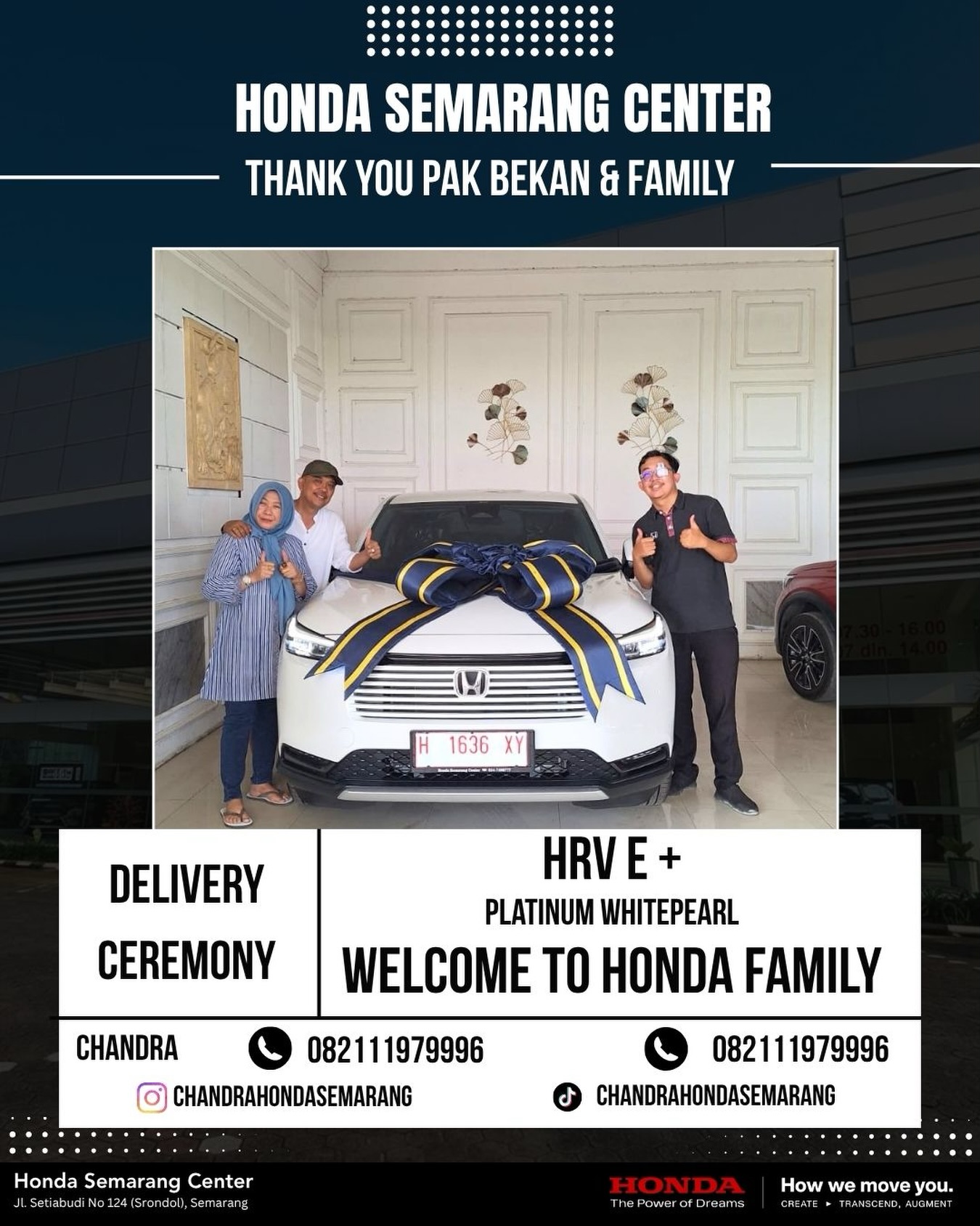 Dealer Resmi Honda Semarang | Dealer Mobil Honda Semarang | Jual Beli Honda Semarang | Honda Semarang Center 31 Urusan kantor dan keluarga tetap beli mobil Hondanya sama Chandra 😍 Terima…